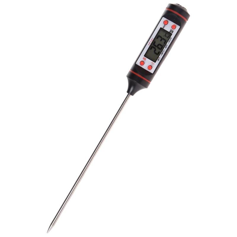 Cibo Termometro Digitale Latte Carne Strumenti di Cottura Penna-tipo di Struttura Della Sonda Per La Cucina Barbecue con Sonda Digitale: black