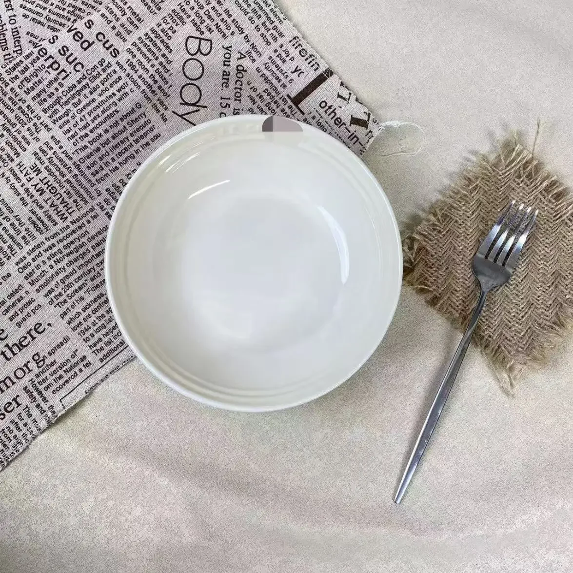 Cuenco de sopa de porcelana de 7 pulgadas, 1 paquete, plato de cerámica para cena, postre, ensalada, plato de comida, bandeja para servir en la cocina, vajilla profunda colorida: Verde claro