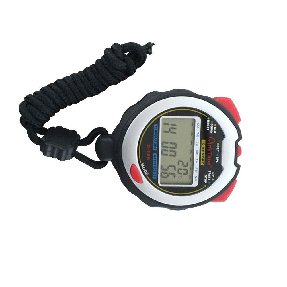 Portable Running Stopwatch Sport Counter Alarm Referee Chronograph Digital Timer