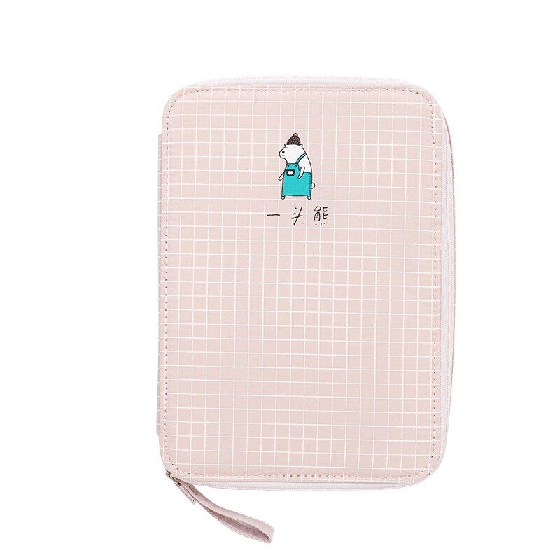 Kawaii Coreano de gran capacidad, fundas multifunción para lápices, Color de macarrón, útiles escolares, bolígrafos, Pad, bolsa de almacenamiento para teléfono, suministros
