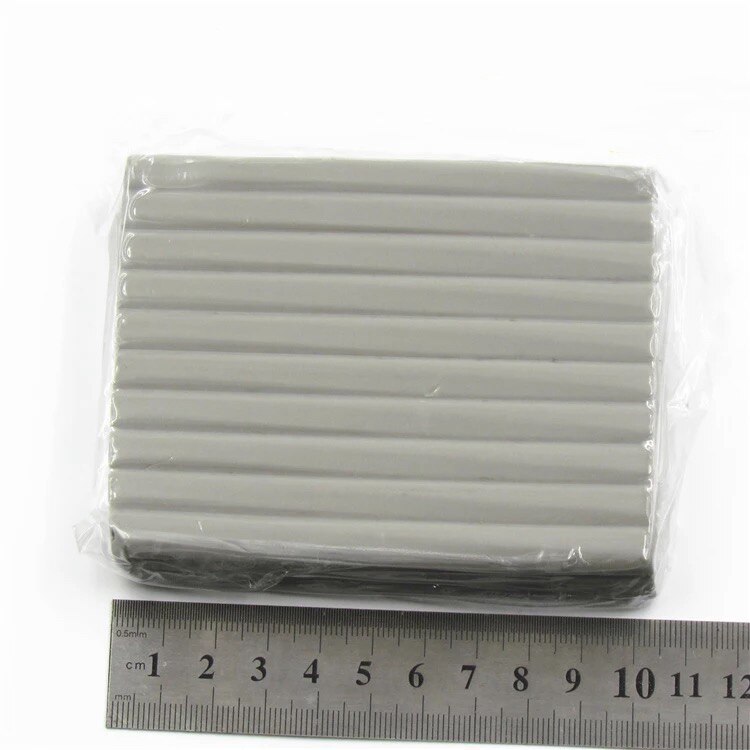 200g Colorful Hard Clay Carved Oil Sludge Hard Oil Clay For Casting Model Figure and Sculpture: grey