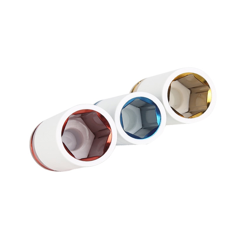 3 pcs 1/2 Inch 17mm 19mm 21mm Non-Marring Lug Nut Socket Car Garage Wheel Nut Extractor Socket Driver Set