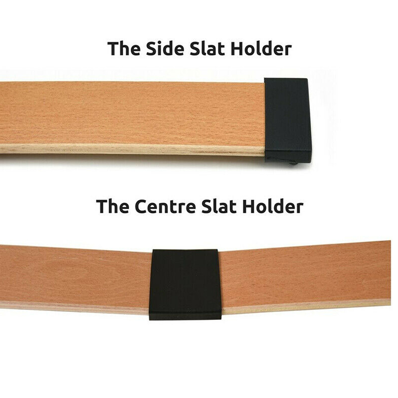 Reemplazo de plástico negro cuadrado para sofá cama, tapas de extremo central, funda de goma interior para cama de madera, piezas de marco, 10 Uds.