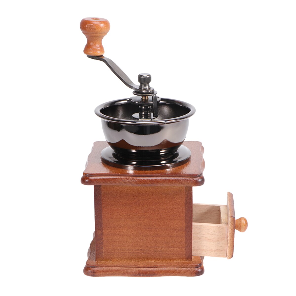 Holz Kaffeemühle Haushalt Hand Kurbel Kaffee Mühle Manuelle Kaffee Hersteller Küche Kaffee Zubehör für Heimat Einkaufen