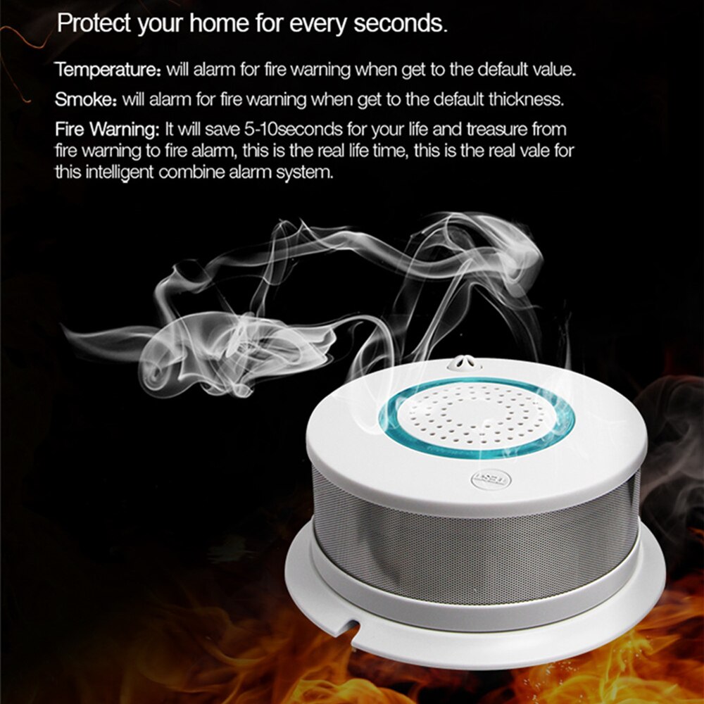 Original uafhængig alarm røg brand følsomt simkort sms alarm røgalarm til hus/hjem sikkerhed