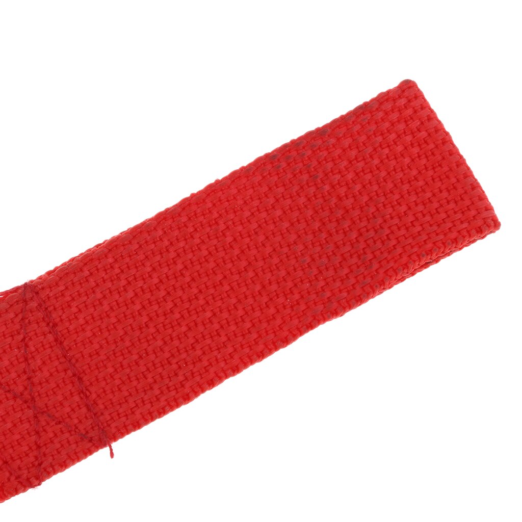 Sett  of 2 polyester rød vinsj krok dra stropp universal atv deler 8cm / 3.15 in.