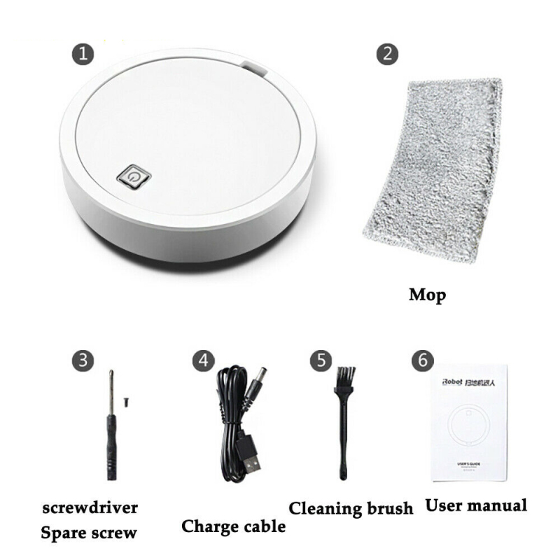 Robô aspirador inteligente 3 em 1, multifuncional, recarregável, automático, limpeza seca e úmida, varredura, aspirador de pó inteligente, casa