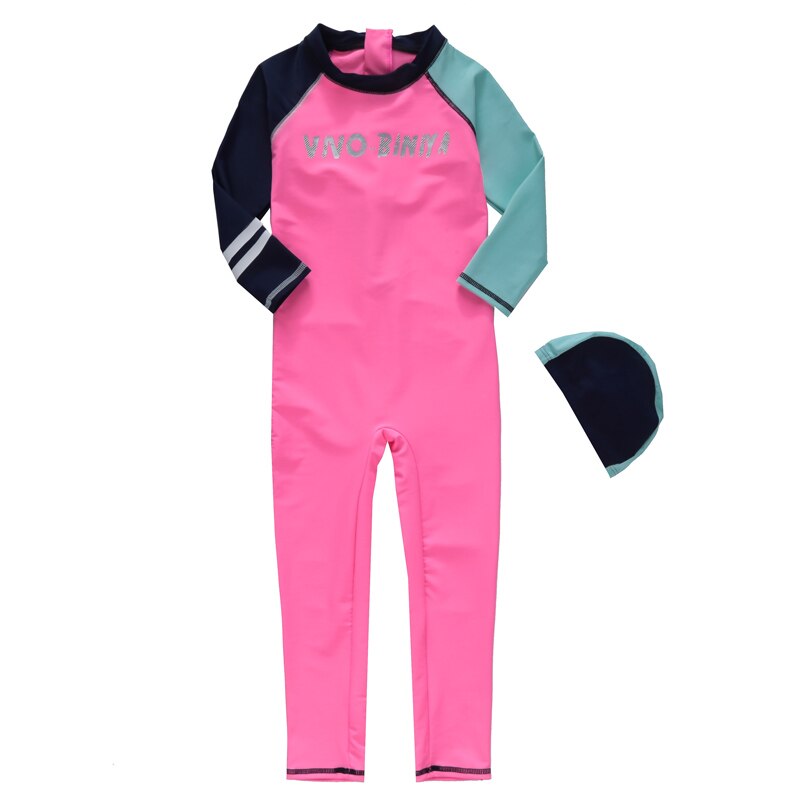 Bambini Protezioni, della ragazza e del Ragazzo di Nuoto di Un Pezzo del Vestito A Maniche Lunghe Full Body Rashguard Acqua di Sport Protezione Solare UPF 50 +: 1811A / 5T