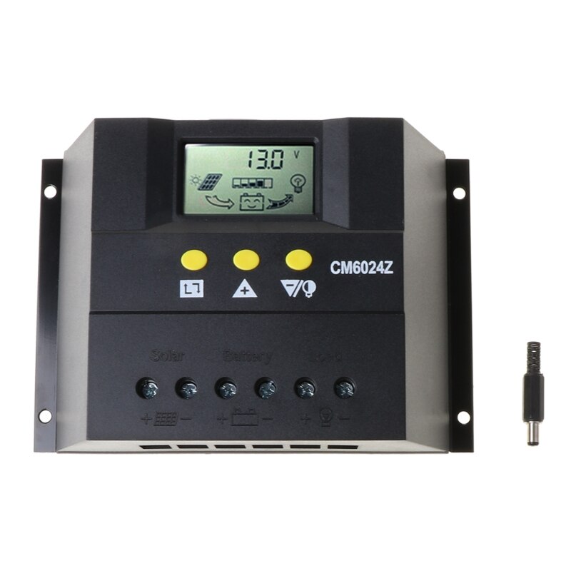 50A 60A Solar Charge Controller 12V 24V for PWM with Auto LCD