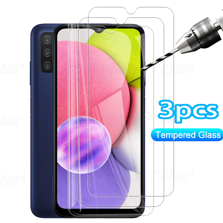 3Pcs Gehard Glas Voor Samsung Galaxy A03s Glas Screen Protector Samung Een 03 S A03 03 S 6.5 &#39;&#39;SM-A037F/Ds Cover Beschermende Film