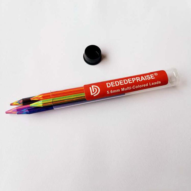 Crayon magique arc-en-ciel, couleur plomb, pour croquis, dessin, fournitures scolaires et de bureau, 4X7E