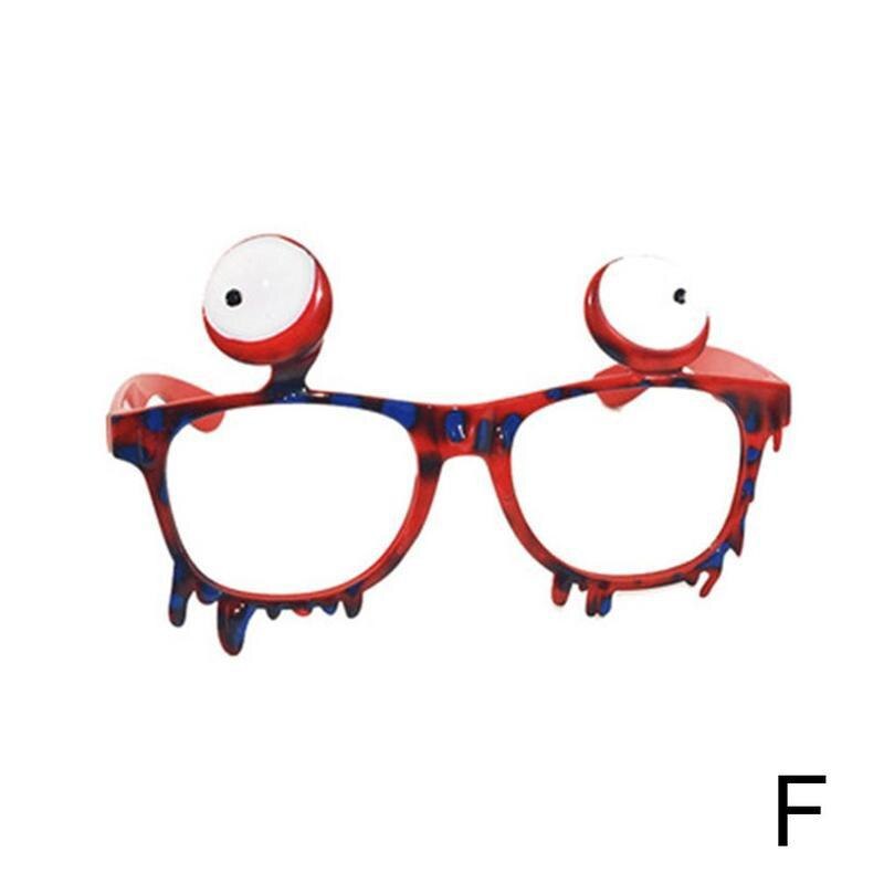1pc Halloween Glasses Pumpkin Skull Skull Spider Web Glasses Decorations Scary Accessories Cosply Masquerade Funny Eyeball Q4V5: F