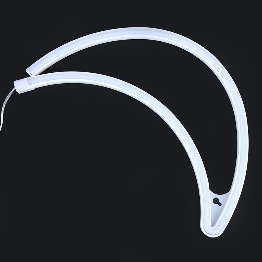 Moon Shape LED Neon Light Sign Decorative Neon Wall Light for Dormitory Bedroom Party