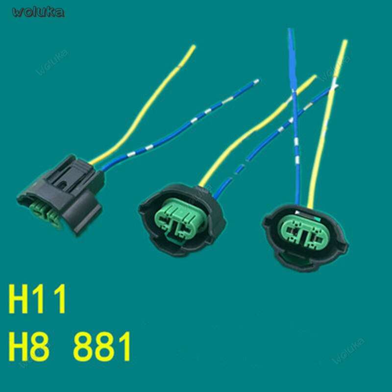 Car universal headlight fog light socket H8 bulb socket H11 bulb socket 881 bulb socket plug lamp holder CD50 Q04