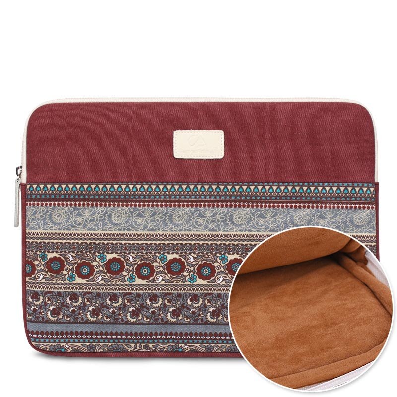 Women laptop Bag Briefcase notebook case Computer Pocket 11"13"14"15"for Macbook Pro Air Notebook Bag Pouch Women Men sleeve: red 14inch h