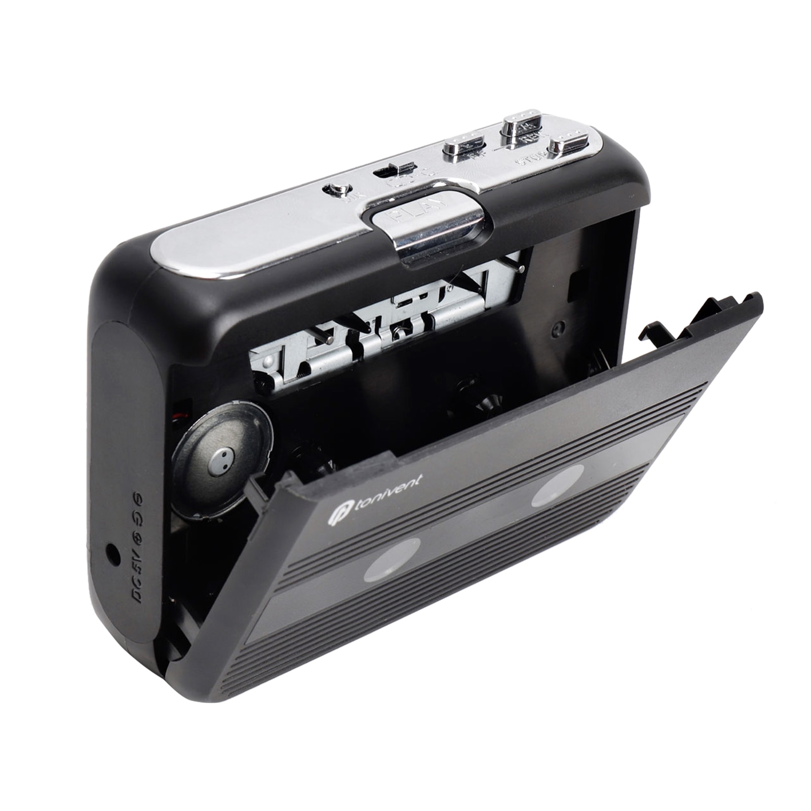 Mini Cassette Player Tape Record FM Radio with 3.5mm Headphone Jack Volume Control