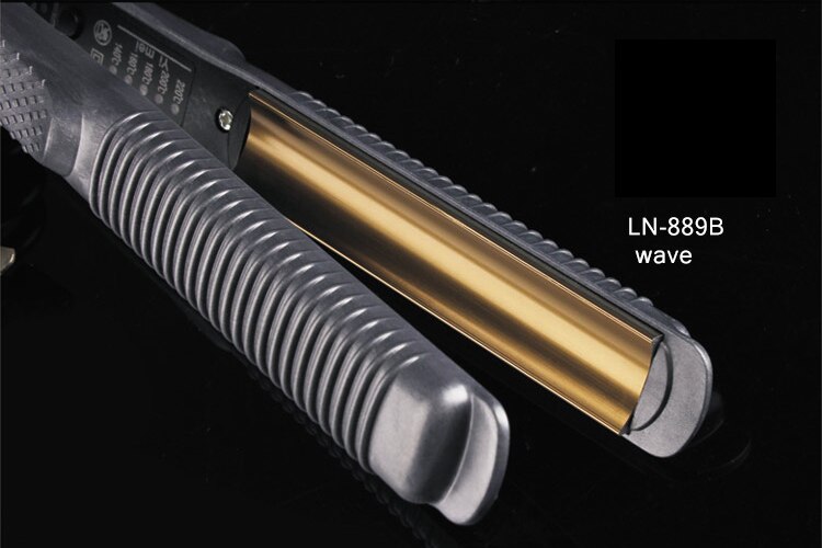 Alisadores de cabello electrónicos profesionales, herramientas para enderezar el hierro corrugado, 110-220 V, rizador de corrugación, Chapinha, plancha plana: LN889Bwave
