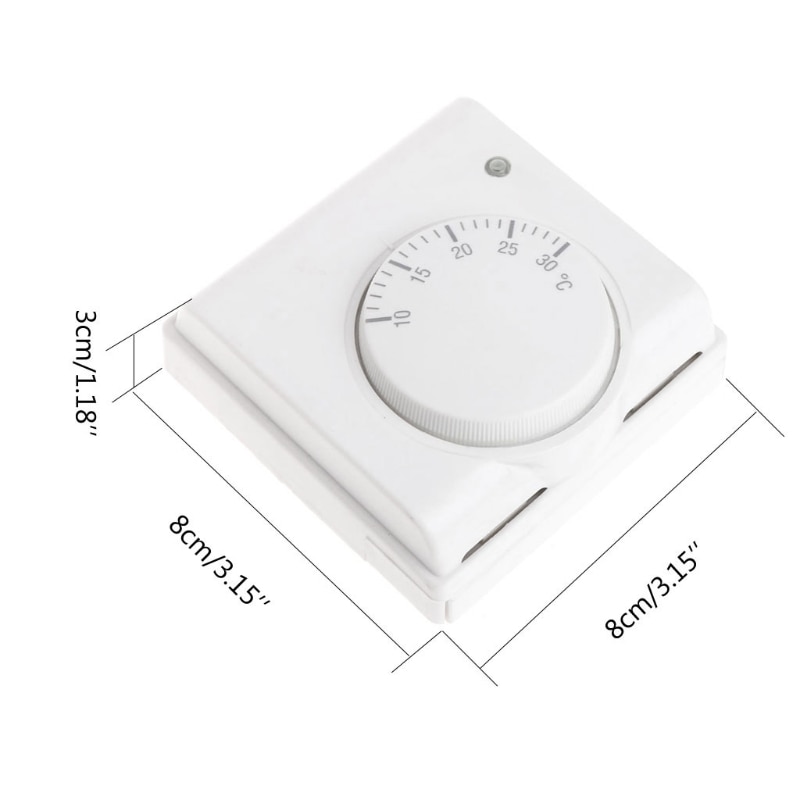 1Pc Room Floor Temperature Controller Mechanical Central Heating Thermostat 220V AC W315