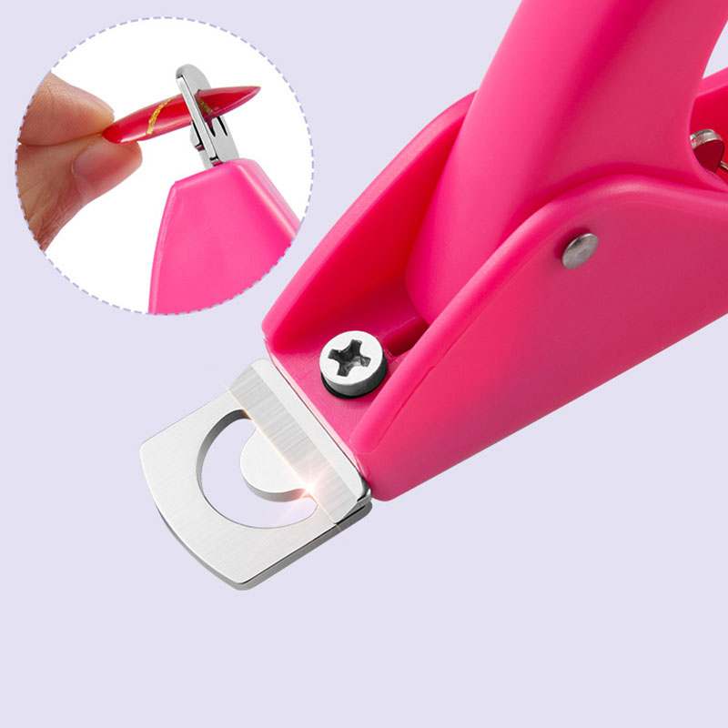 Coupe-ongles en forme de U, 4 couleurs, ciseaux pour faux-ongles français, coupe-ongle en acier inoxydable, outils de manucure