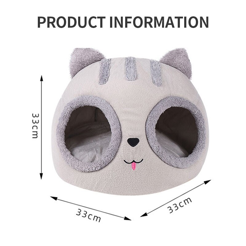 Cama cómoda para mascotas, cesta con alfombrilla pequeña para dormir profundamente en invierno, productos para casa de gatos, tienda de campaña para mascotas, cueva acogedora, camas para gatos para interiores, 2022
