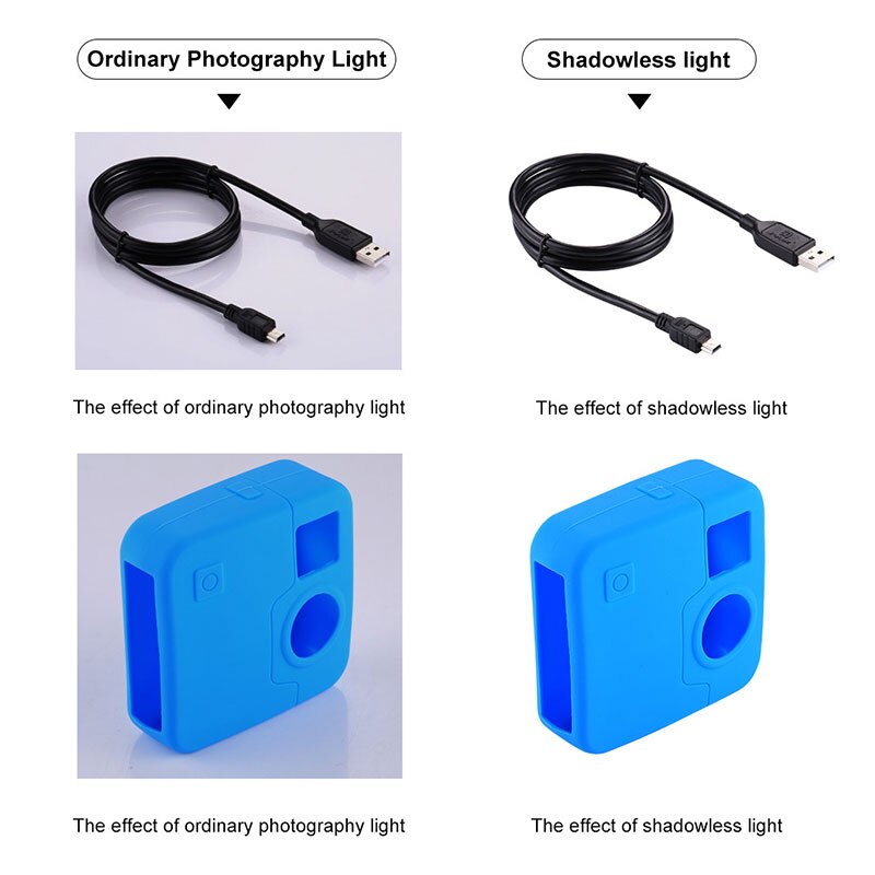 LED Photography Light For Shooting Panel Photographer Backlight Portable Photo Lamp 22CM Products Softbox Kit Shoot Accessories