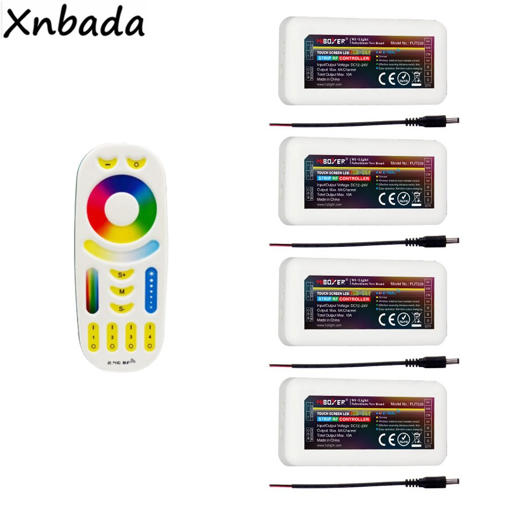 MiBoxer 2.4G RGB CCT Led Controller Milight RF RGBWW Touch Screen Remote Control For Led Strip Bulb Downlight: Combination 1