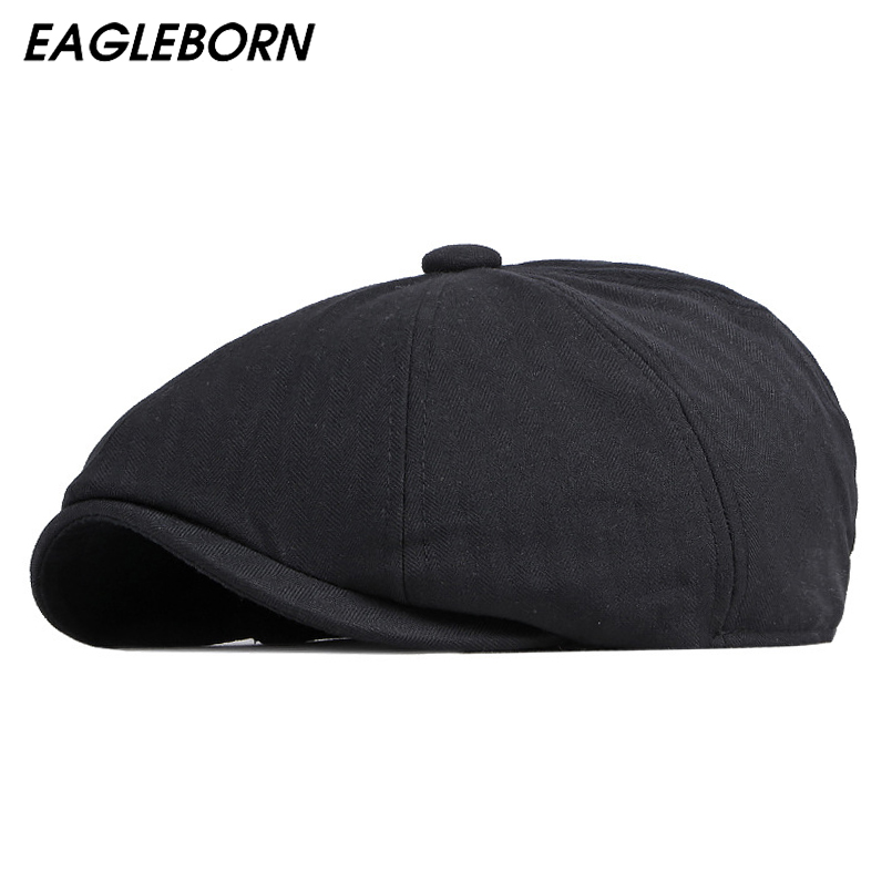 Gorras de estilo clásico para hombres y mujeres, sombrero británico Retro, sólido, pintor, literario, de algodón, irlandés, Italia