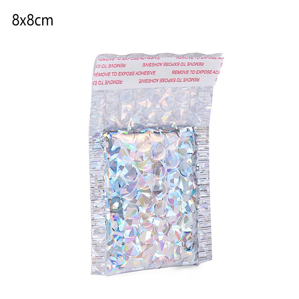 5 Pcs 4 Kleuren Bubble Envelop Foam Folie Mailing Tas Waterdicht Schokbestendig Bubble Mailer Enveloppen Voor Verpakking: 8x8cm