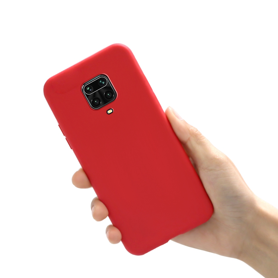 Coque de téléphone en silicone couleur bonbon, étui souple pour Xiaomi Redmi Note 9 Pro, Fundas pour Xiomi Redmi Note 9S 9Pro Max Note9S: EVA / Rouge