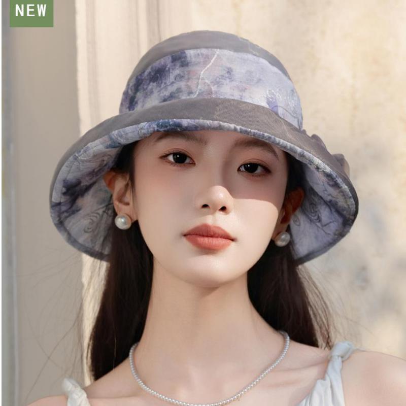 Dames Emmerhoed Zomerhoeden Voor Vrouwen Bloemenpatroon Ademend Zonnebrandcrème Zonnehoed Dames Outdoor Zonnescherm Zonnehoed Nieuw