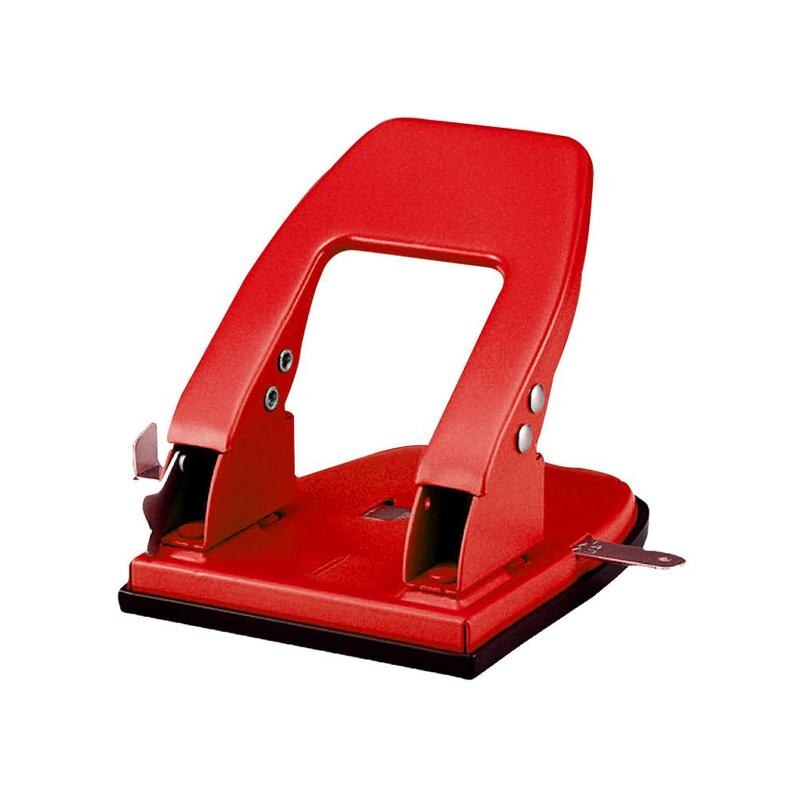 2-hole Manual Punching Machine A4 Paper Punching Machine Office Binding Supplies: Red