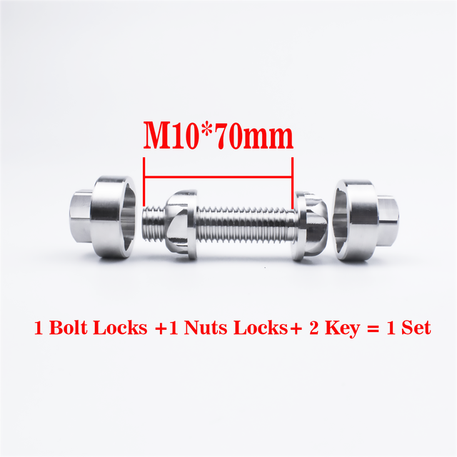 Bullone di sicurezza viti antifurto dadi bullone M6 M8 M10 vite bullone 304 acciaio inossidabile montagna bicicletta tendalino accessori auto luce portato: M10x70mm