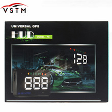 Velocímetro Universal de HUD GPS para coche, pantalla A5 Digital con pantalla de cabeza hacia arriba, alerta de exceso de velocidad, parabrisas, Projetor de navegación automática