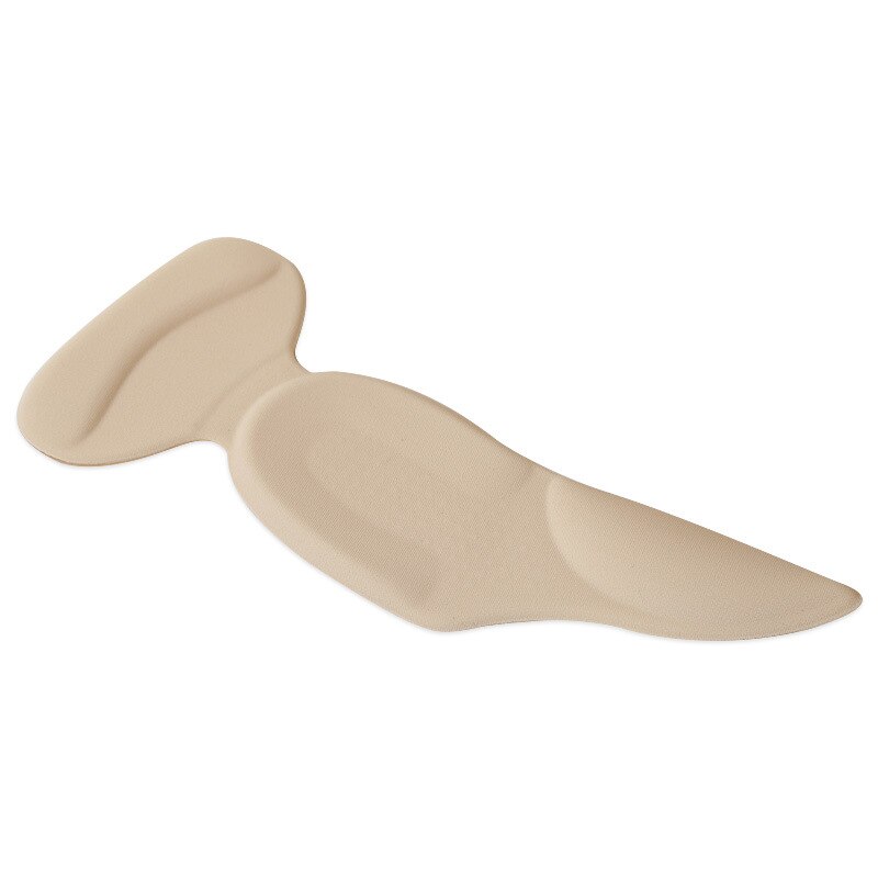 Silikone gel hælpude indlæg hælgreb skopuder til kvinder selvklæbende liners til løse sko høje hæle fødder beskytter indlægssåler: Beige 1