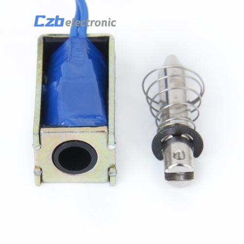 1pc ZYE1-0530 offen Rahmen Stil Magnetspule DC 12V 1A 10mm Hub Mayitr Miniatur drücken-ziehen-Typ elektromagnet