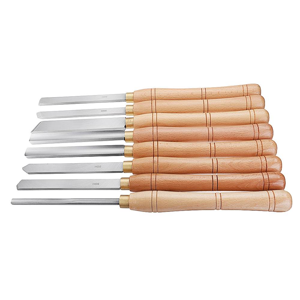 8 Types High Speed Steel Lathe Chisel Wood Turning Tools Lathe Cutter Tools With Wood lathe Tool