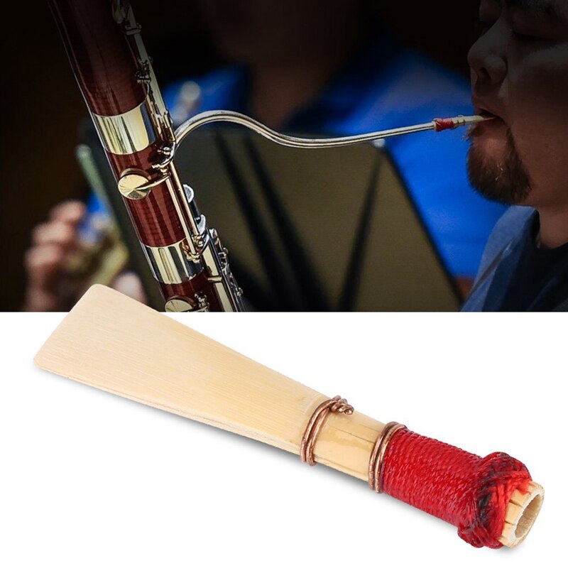 Fagot reed medium styrke fagot siv fagot tilfælde fagot dele og tilbehørspakke med fem