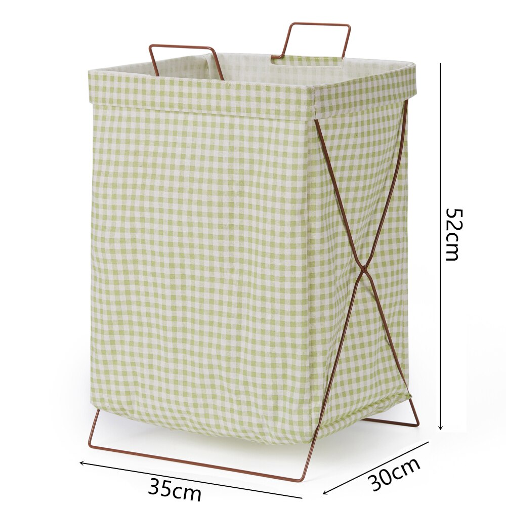 cotton linen Nordic simple support-type laundry basket waterproof moisture-proof foldable laundry bag