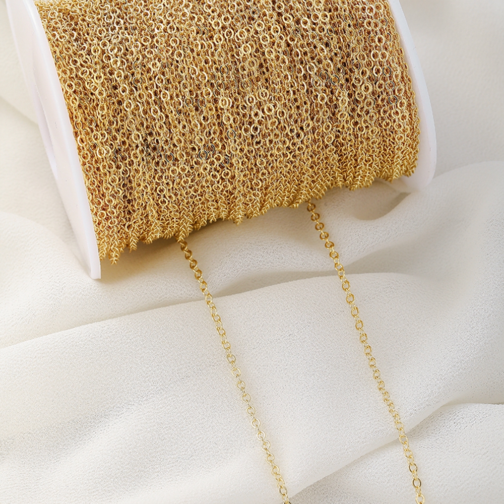 1 Meter Plated Kruis Ketting Kruis Ketting Voor Sieraden Maken Diy Ketting Oorbellen Armbanden Ketting Spool