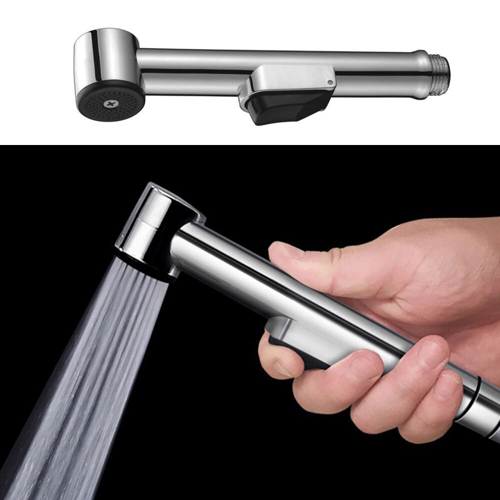 Bidet Kranen Zilver Douche Hygiënische Mixer Wc Bidet Douche Cleaning Ass Bidet Handheld Wc Sproeier Badkamer Tool