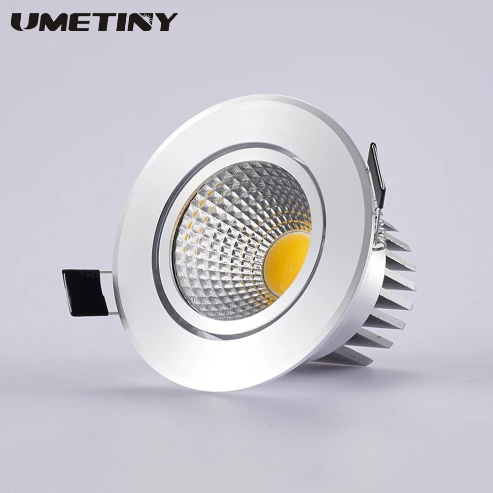 Super Bright Verzonken Led Dimbare Downlight Cob 3W 5W 7W 12W Led Spot Light Led Decoratie plafondlamp Ac 110V 220