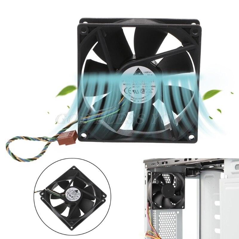 Top 90*90*25Mm 9025 Dc 12V 0.6A 4-Pin Pwm Computer Koelventilator voor Delta AUB0912VH