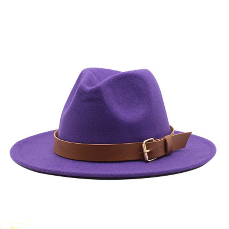 Fedora hoeden voor mannen, effen, formele kleding, kerk, bruiloft, brede rand, vilten hoed, winter, herfst, kaki, beige, riem, gesp, jazzpet voor mannen