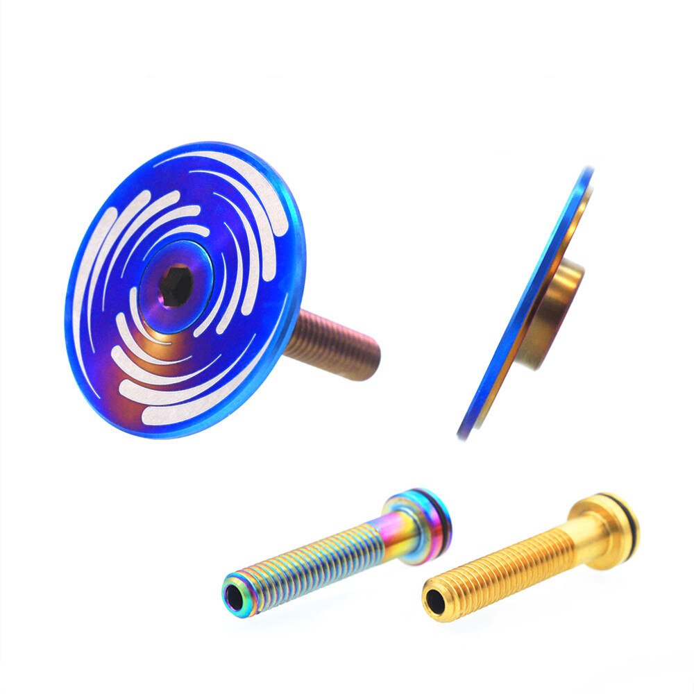 SR-SPATS Racefiets Headset Top Cap Titanium Mtb Stem Cap Met M6 * 30 Mm Headset Bouten