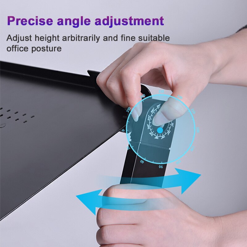 Adjustable Laptop Stand For Bed Aluminum Adapdesk Standing Desk Support Notebook Stand Base Laptop Holder With Mouse Pad Table