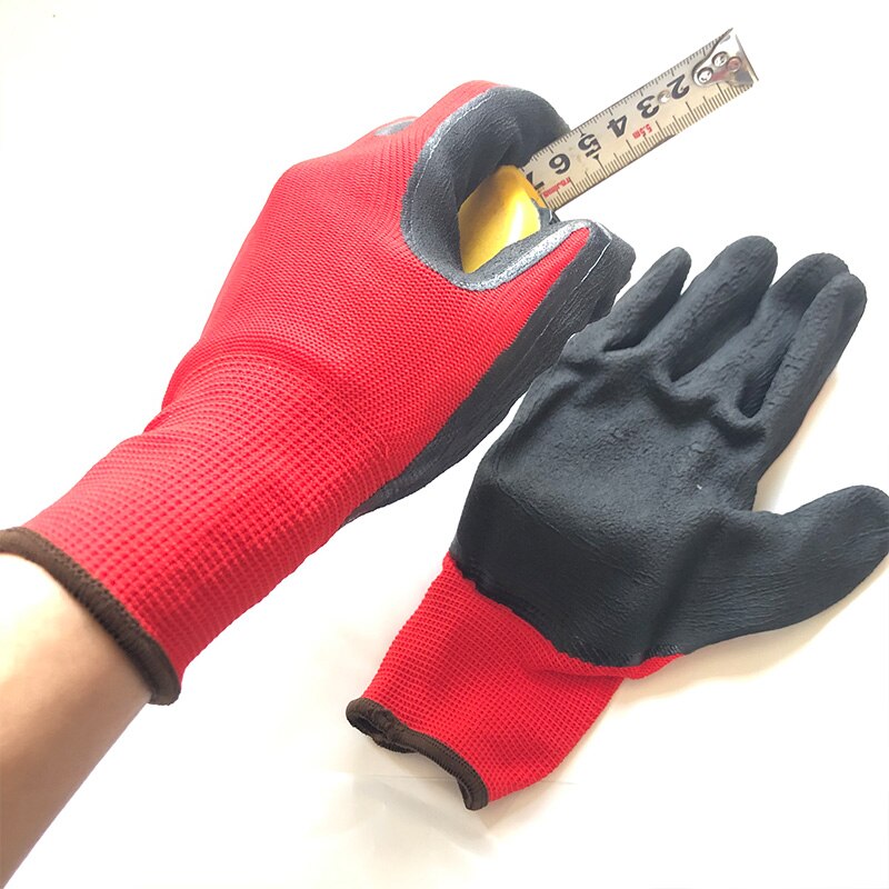 Werkhandschoenen bouw beschermende veiligheidshandschoenen gebreide polyester katoenen handschoenen voor tuinieren