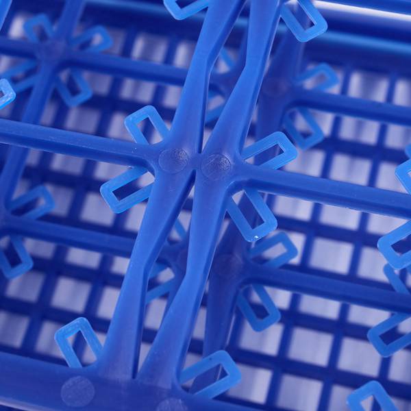 Sininen muovinen 21 -reikäinen laatikkoteline 50ml sentrifugiputkea varten
