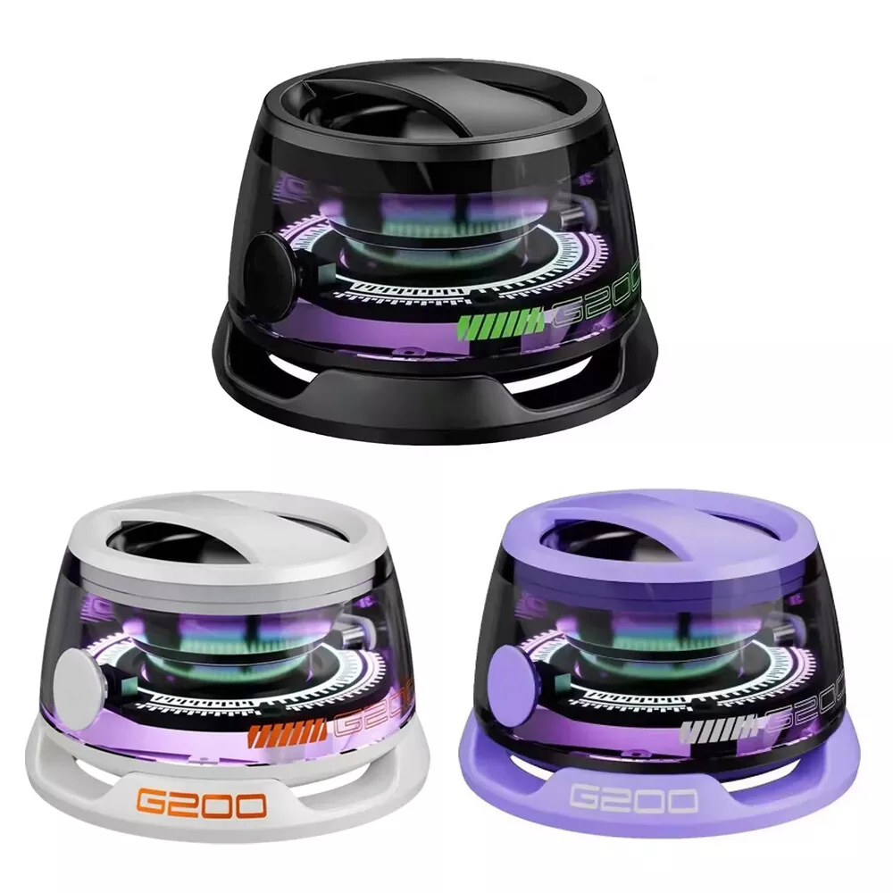 G200 bärbara mini bluetooth-högtalare rgb-belysning magnetisk högtalare  bt5.3 mini-ljudboxar 7 timmars uppspelning telefonhållare