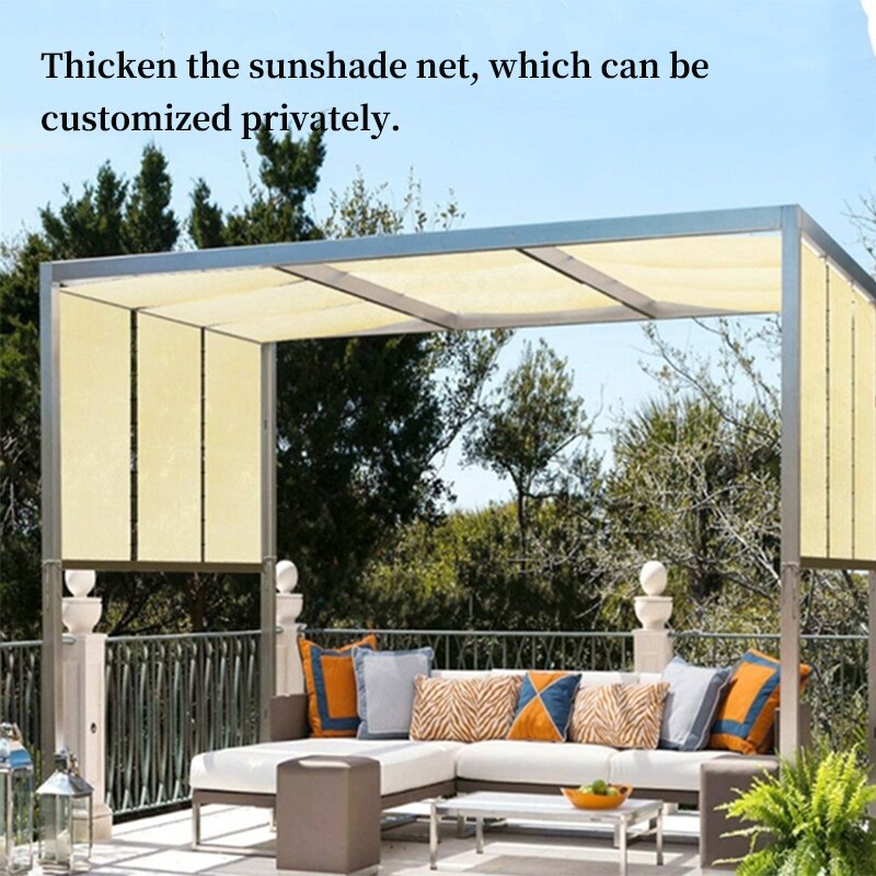 Anti-uv 90% sunshade net toldo ao ar livre jardim plantas suculentas sombreamento net piscina sombra vela varanda abrigo privacidade net
