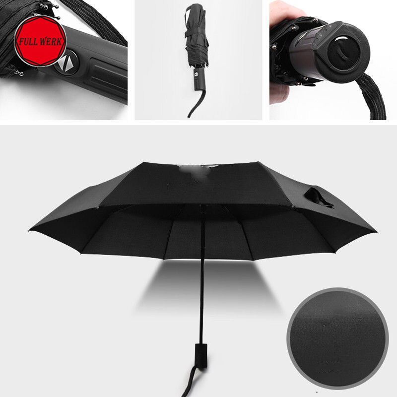 1pc Winddicht UV Automatische Falten Regenschirm Regen Sonnenschirm Regenschirm passen für Tesla Modell S X Auto Innen Zubehör